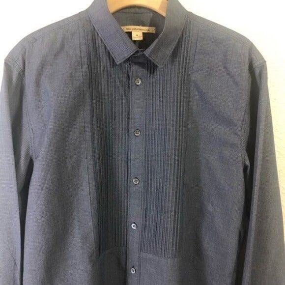John Varvatos blue dress‎ shirt medium - Picture 2 of 7
